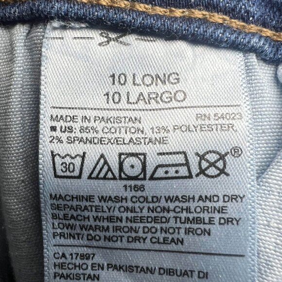 Old Navy Jeans Women's 10L Blue Original Straight Leg Mid Rise Medium Wash Denim - Picture 11 of 11